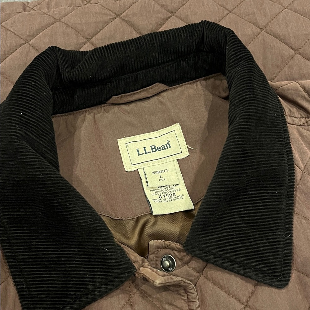 L.L Bean Vintage Quilted Bark Jacket - Picture 7 of 14